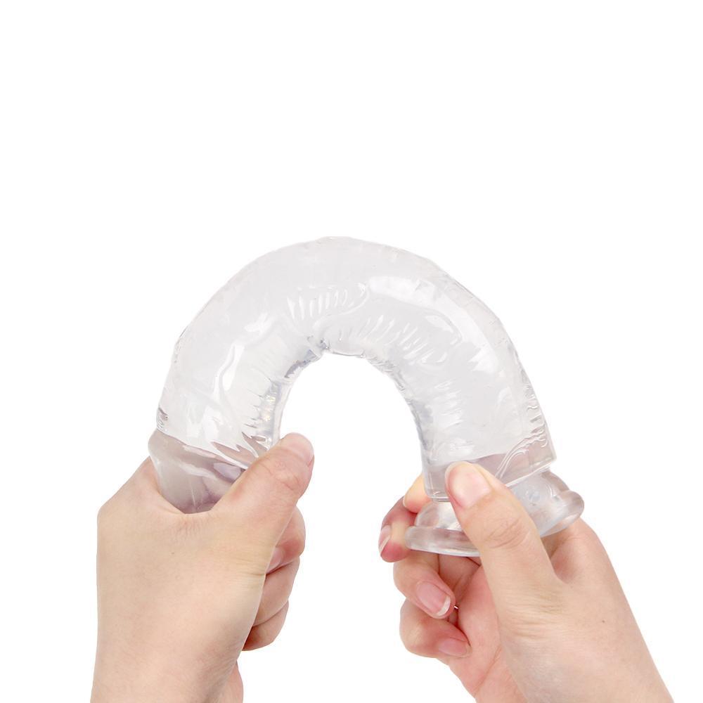 Jelly Clear Ultra Yumu Ak Dokulu Dildo Testissiz Jel Dokulu Realistik