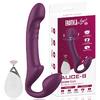 PRIME TOYS Alice Şarjlı Uzaktan Kumandalı Rotasyon Hareketli Çift Taraflı Strapless Strapon Vibratör